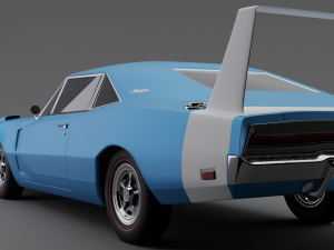 Dodge Charger Daytona 1969 Highpoly 3D 모델