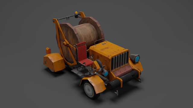 Cable laying Low 3D Model .c4d .max .obj .3ds .fbx .stl .blend 