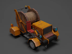 ケーブル敷設が低い 3Dモデル