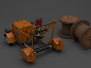 Cable laying Low 3D Model