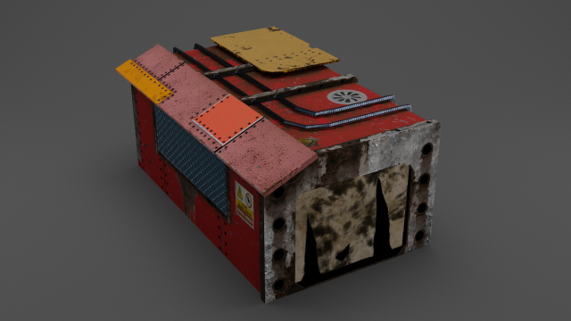 Garage Model 3D .c4d .max .obj .3ds .fbx .stl .blend 