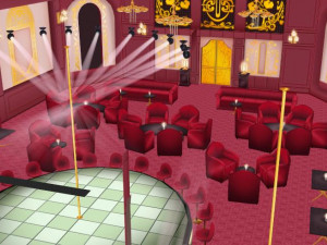 CM3D2 - Pole dance stage Modello 3D