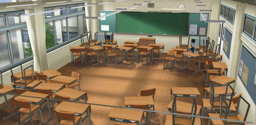 CM3D2 - Class Room 2 3D Model .c4d .max .obj .3ds .fbx .stl .blend 