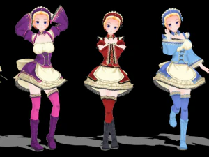 CM3D2 - ゴスロリ衣装コレクション - メイド 3Dモデル