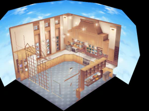 CM3D2 &ndash; K&uuml;che 3D Modell