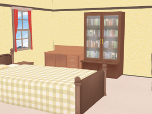 CM3D2 - Bed Room 1 Day and Night Modèle 3D