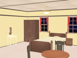 CM3D2 - Bed Room 1 Day and Night Modèle 3D
