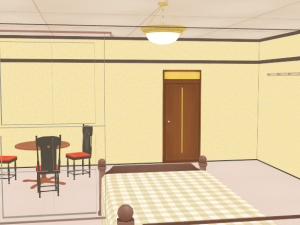 CM3D2 - Bed Room 1 Day and Night Modèle 3D