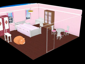 CM3D2 &ndash; Schlafzimmer 2 Tag und Nacht 3D Modell
