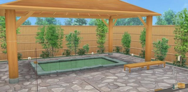 CM3D2 - Outdoor Bath Day and Night 3D 모델 .c4d .max .obj .3ds .fbx .stl .blend 
