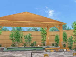 CM3D2 - Outdoor Bath Day and Night 3D 모델