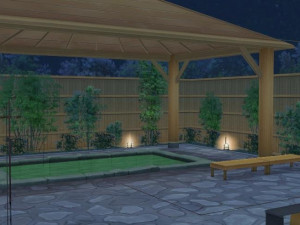 CM3D2 - Outdoor Bath Day and Night 3D 모델