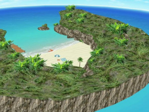CM3D2 - Tropical Island Day and Night 3D Модель