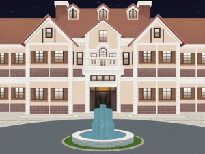 CM3D2 - Villa Day and Night 3D Model