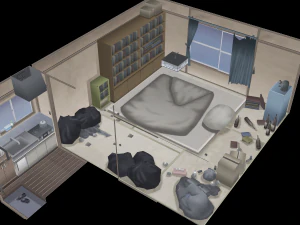 CM3D2 - Single Room 3D Model