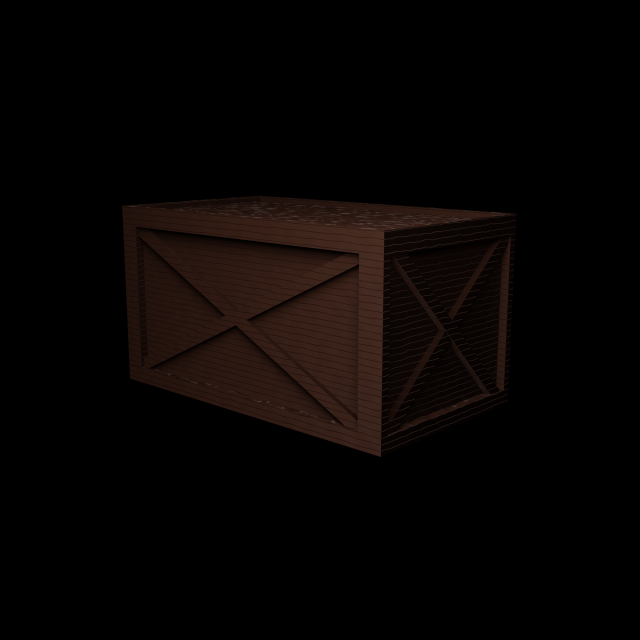 wooden crate 3D Model .c4d .max .obj .3ds .fbx .stl .blend 