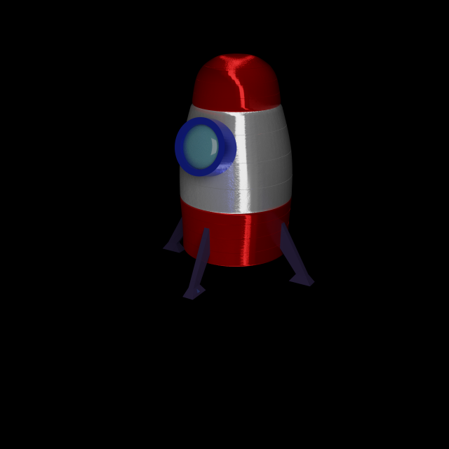 toon rocket Model 3D .c4d .max .obj .3ds .fbx .stl .blend 