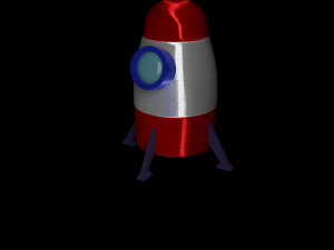 toon rocket 3D Model