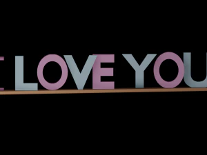 ti amo - Modello di stampa 3D