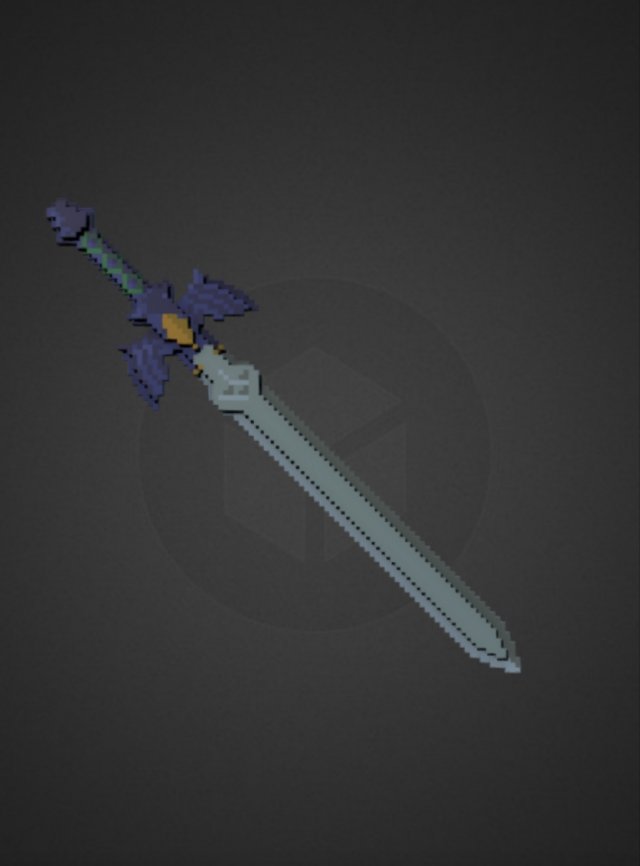 master sword 001 3D 模型 .c4d .max .obj .3ds .fbx .stl .blend 