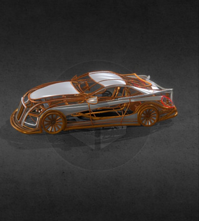 concept car 3D 模型 .c4d .max .obj .3ds .fbx .stl .blend 