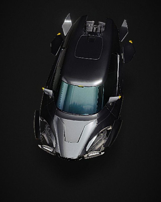 futuristic car 3D Model .c4d .max .obj .3ds .fbx .stl .blend 