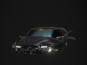 futuristic car 3D Model