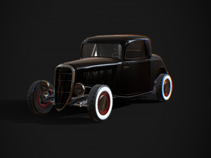 33 hot rod black 3D Model