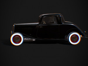 33 hot rod black 3D Model