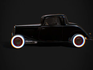 33 hot rod black 3D Model