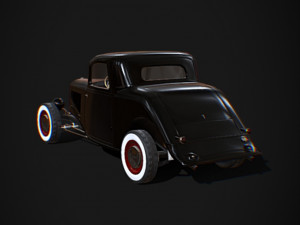 33 hot rod black 3D Model