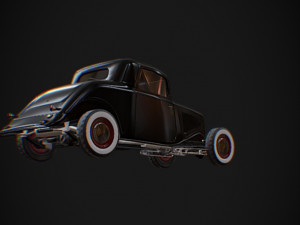 33 hot rod black 3D Model