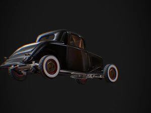 33 hot rod black 3D Model