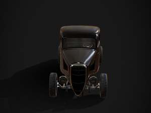 33 hot rod black 3D Model