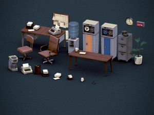 office Modello 3D