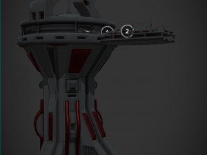 futuristic skyscraper 3D Model