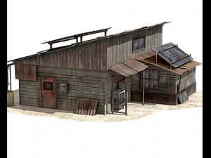 post apocalyptic house 3D Модель