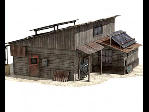 सर्वनाश के बाद का घर 3D मॉडल