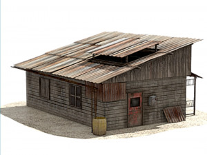 post apocalyptic house Modèle 3D