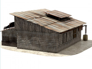 post apocalyptic house Modèle 3D