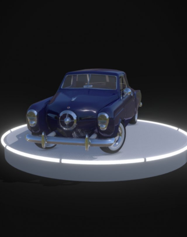 studebaker classic car model 3D 模型 .c4d .max .obj .3ds .fbx .stl .blend 