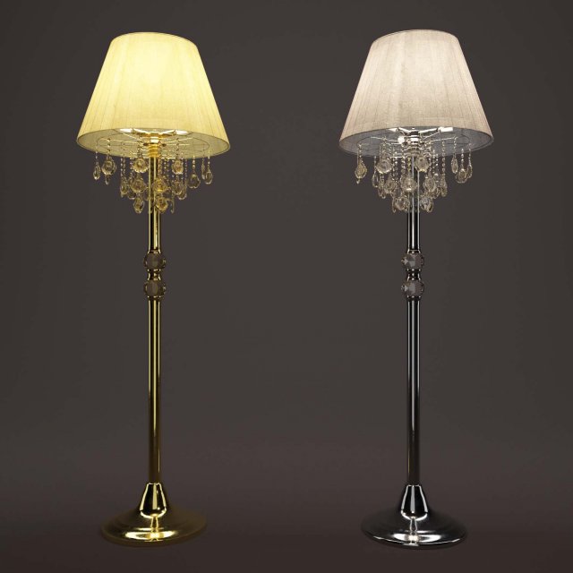 classic floor lamp 3D 模型 .c4d .max .obj .3ds .fbx .stl .blend 
