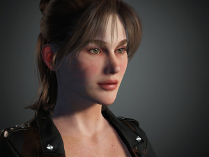 naina female rigged character 3D Model