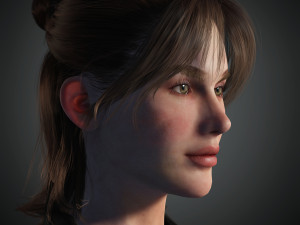 naina female rigged character 3D Model