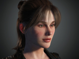 naina female rigged character 3D Model