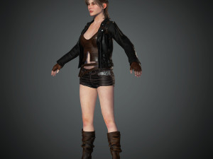 naina female rigged character 3D Model