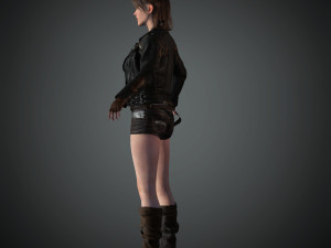 naina female rigged character 3D Model