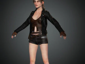naina female rigged character 3D Model
