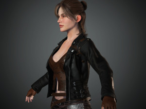 naina female rigged character 3D Model
