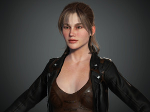 naina female rigged character 3D Model